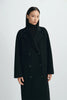 Antonella Handmade Midi Coat Black
