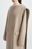 Milagros Scarf Handmade Coat Oak