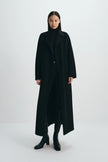 Alfie Belted Handmade Coat Black