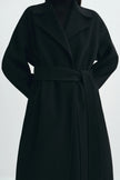 Alfie Belted Handmade Coat Black