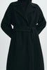 Alfie Belted Handmade Coat Black