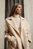 Olga Belted Handmade Coat Buttercream