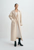 Olga Belted Handmade Coat Buttercream