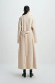 Olga Belted Handmade Coat Buttercream
