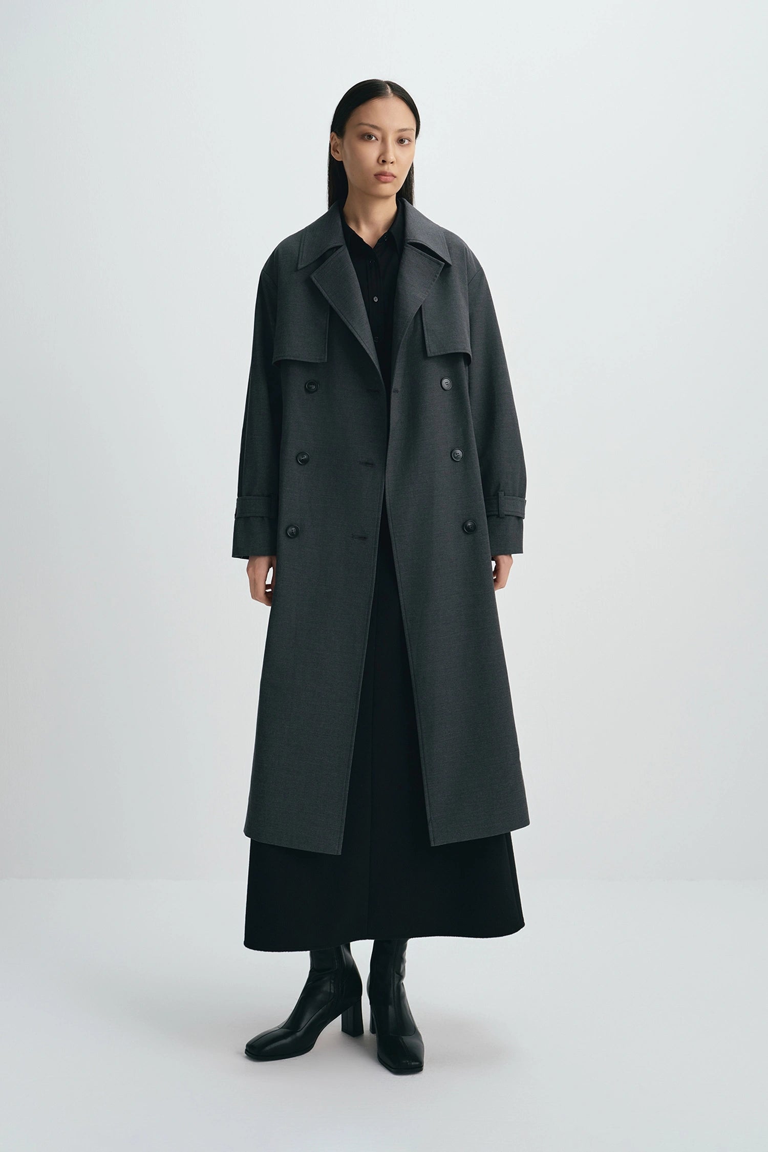 Gavin Trench Coat H.Charcoal