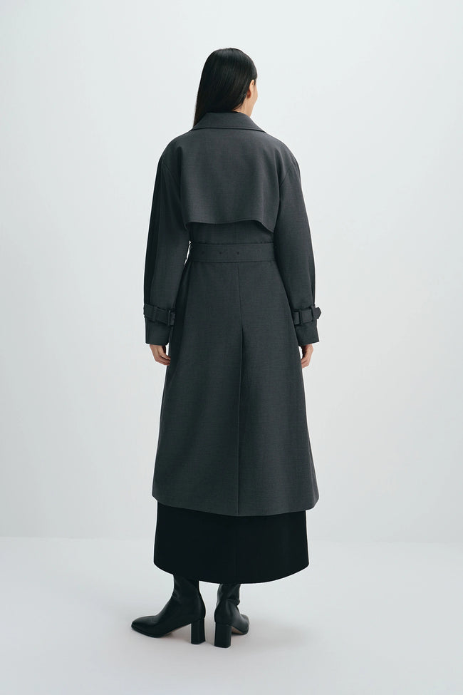 Gavin Trench Coat H.Charcoal