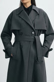 Gavin Trench Coat H.Charcoal