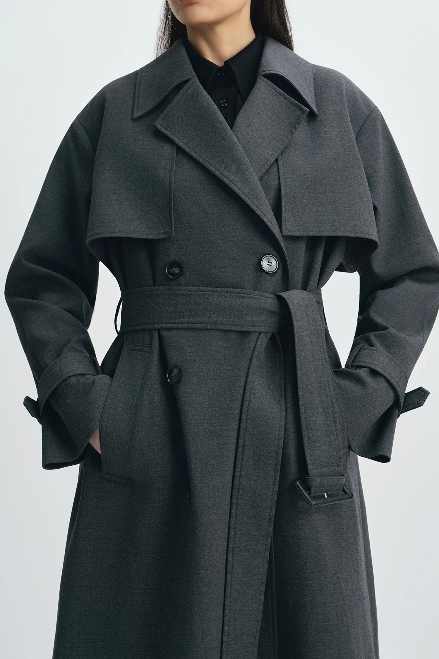 Gavin Trench Coat H.Charcoal