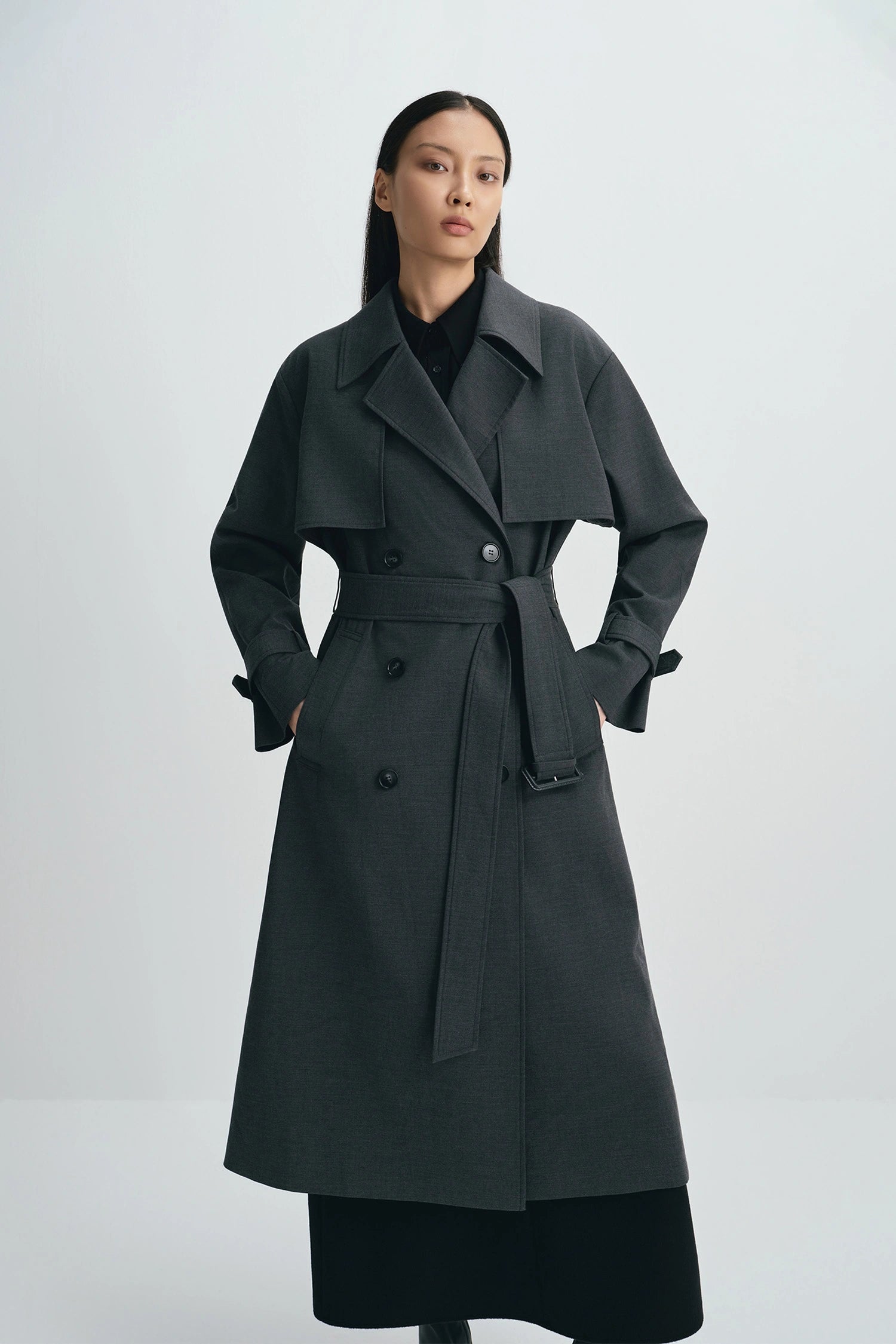 Gavin Trench Coat H.Charcoal