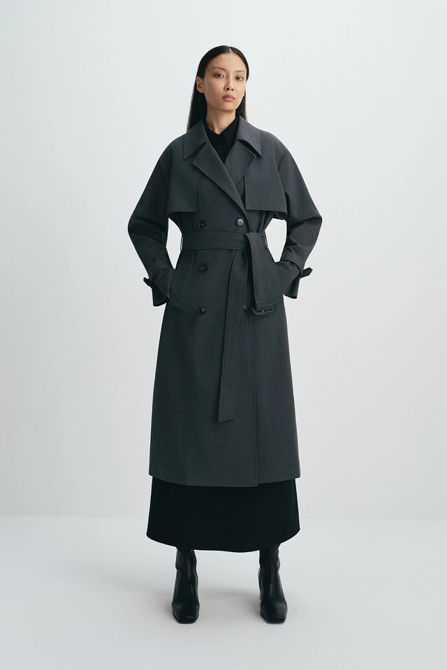 Gavin Trench Coat H.Charcoal