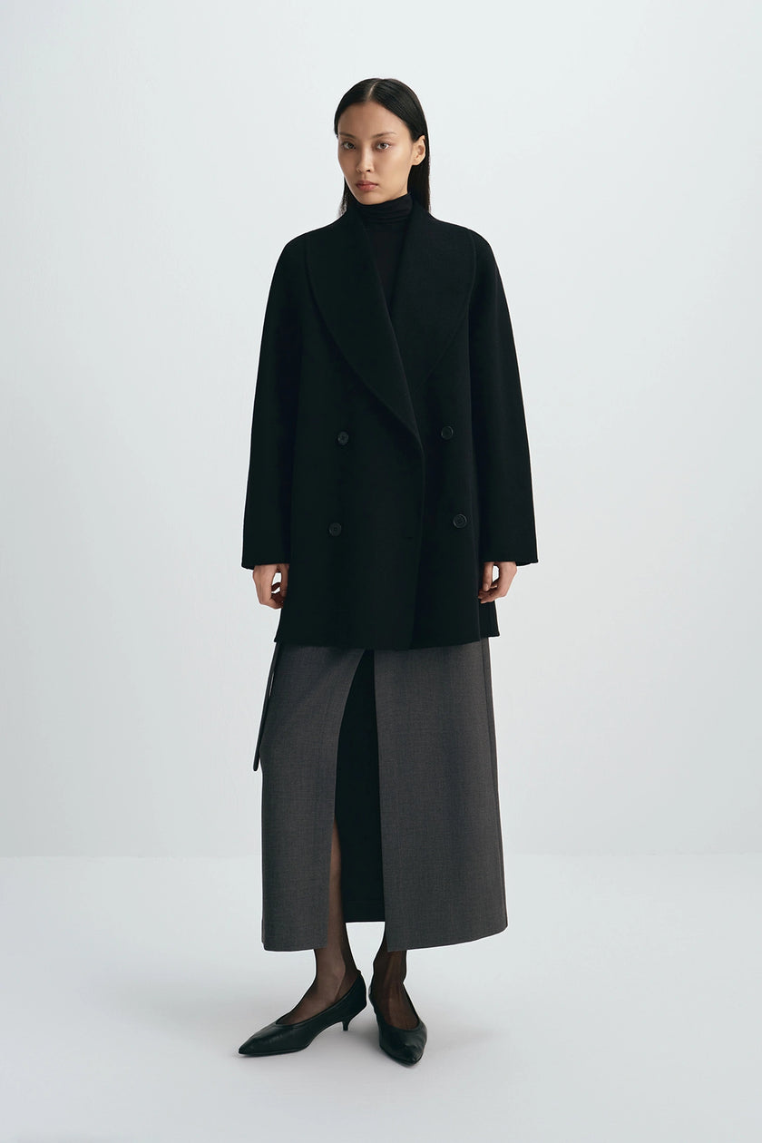 Rahi Double Breast Coat Black