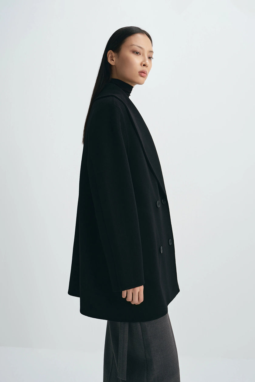 Rahi Double Breast Coat Black