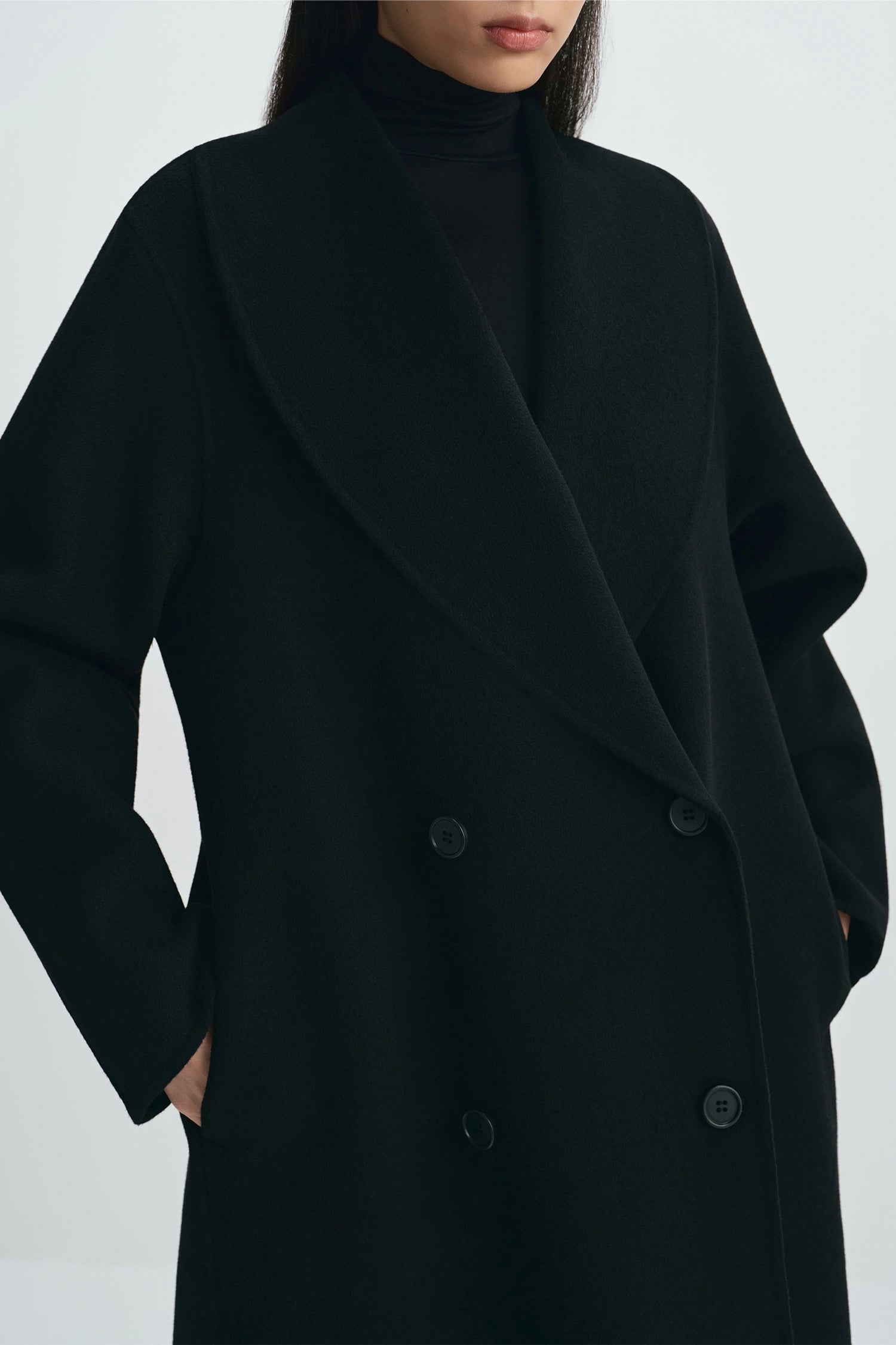 Rahi Double Breast Coat Black