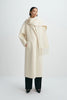 Greta Scarf Coat Creme