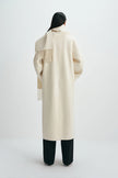 Greta Scarf Coat Creme