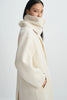 Greta Scarf Coat Creme