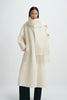Greta Scarf Coat Creme
