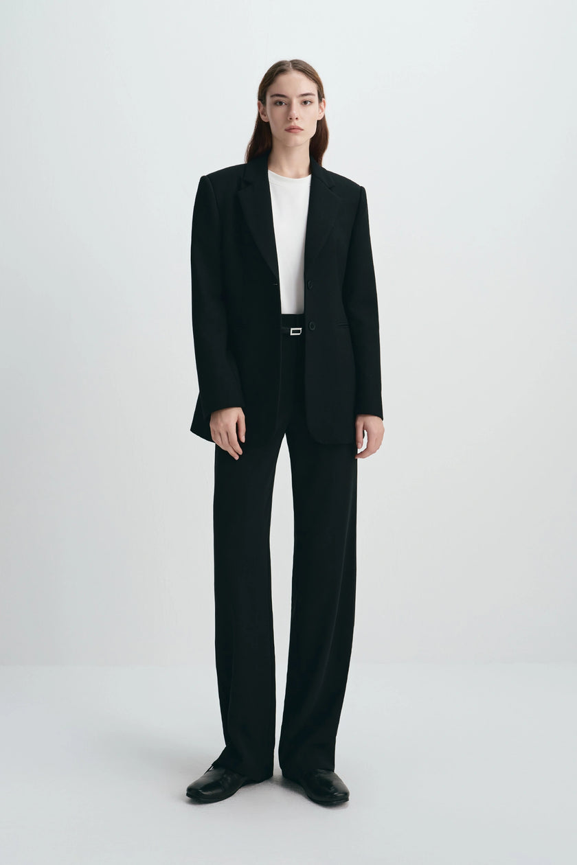 Gala Single Breast Blazer Black