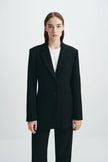 Gala Single Breast Blazer Black