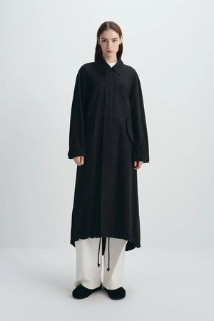 Astra Midi Anorak Jacket Black