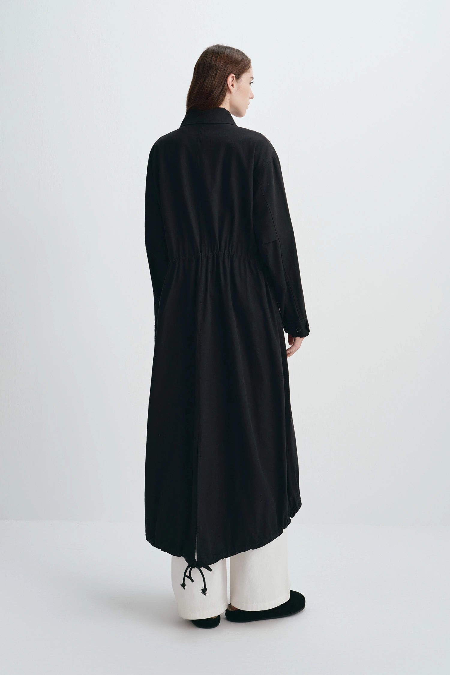 Astra Midi Anorak Jacket Black