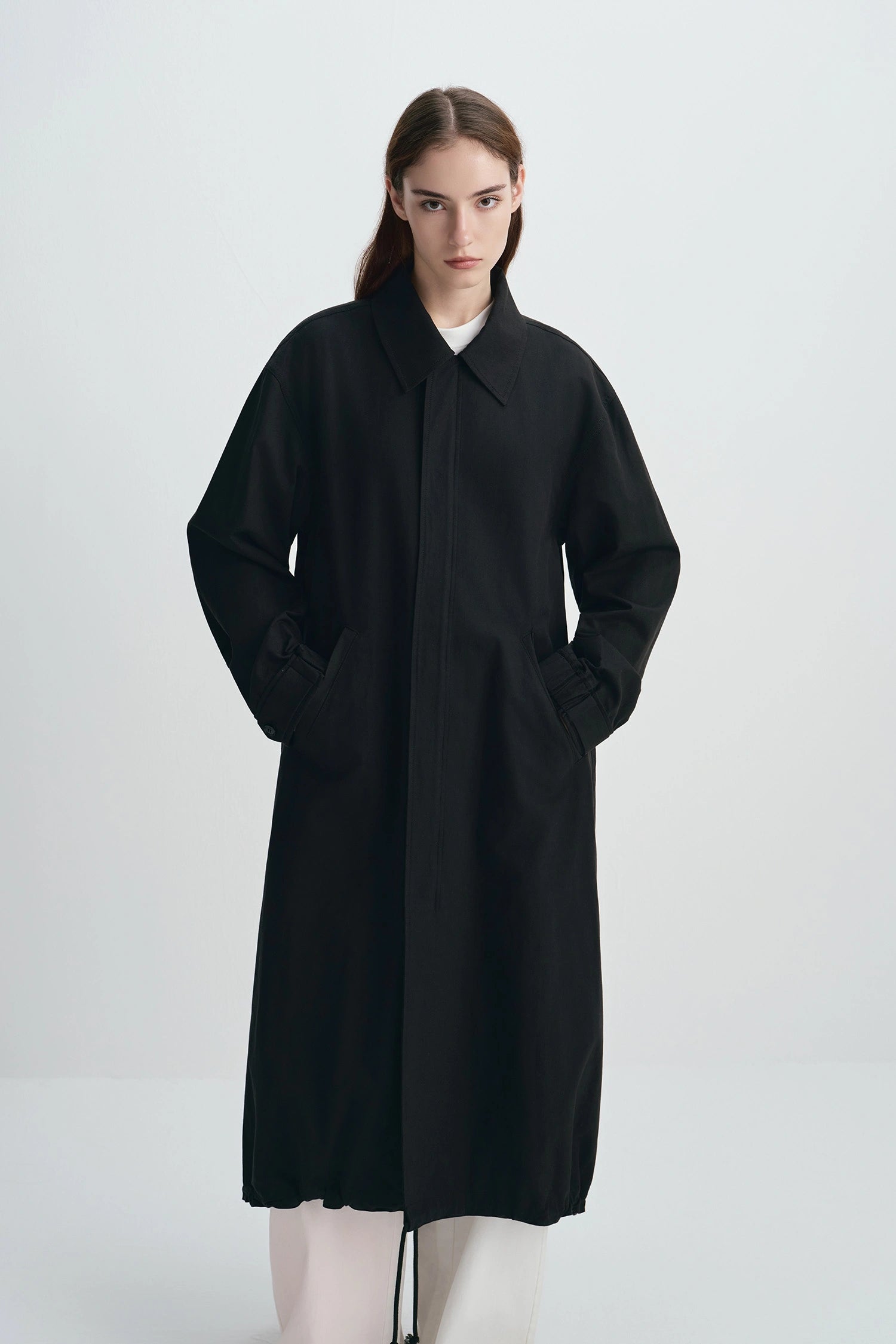 Astra Midi Anorak Jacket Black