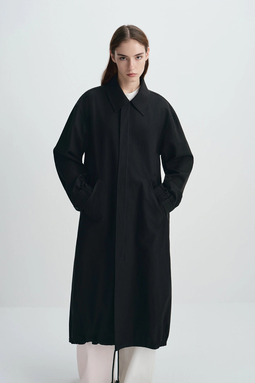 Astra Midi Anorak Jacket Black