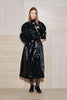 Hyde Shiny Pu Trench Coat Black