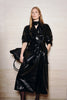 Hyde Shiny Pu Trench Coat Black