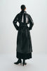 Hyde Shiny Pu Trench Coat Black
