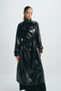 Hyde Shiny Pu Trench Coat Black