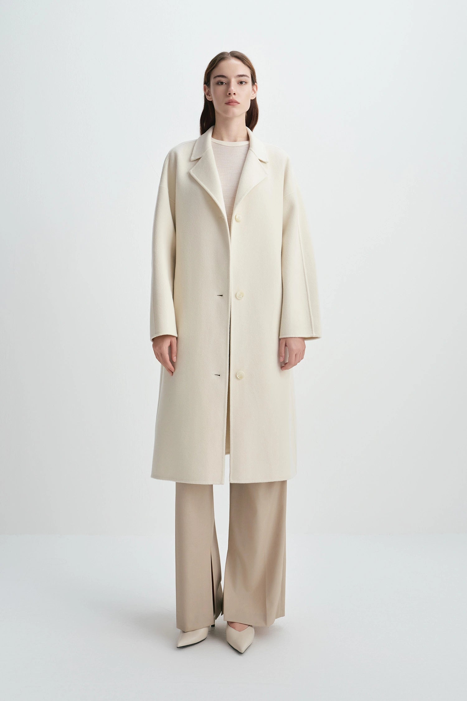 Talia Handmade Coat Cannoli Cream