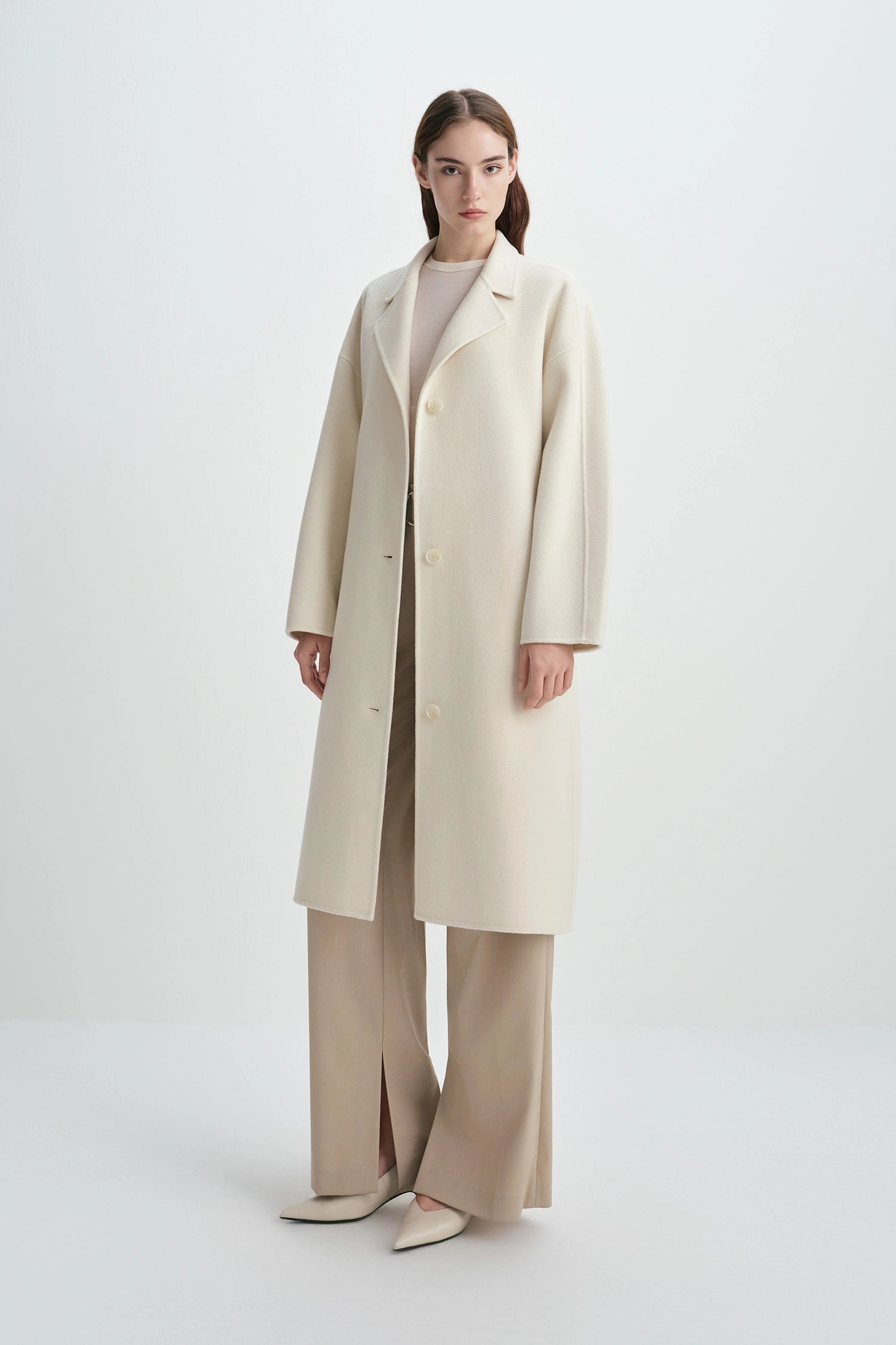 Talia Handmade Coat Cannoli Cream