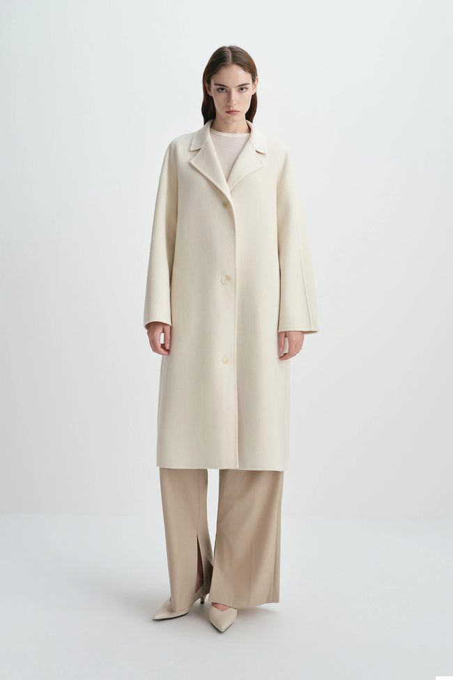 Talia Handmade Coat Cannoli Cream