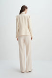 Kemi Button Front Blazer Buttercream