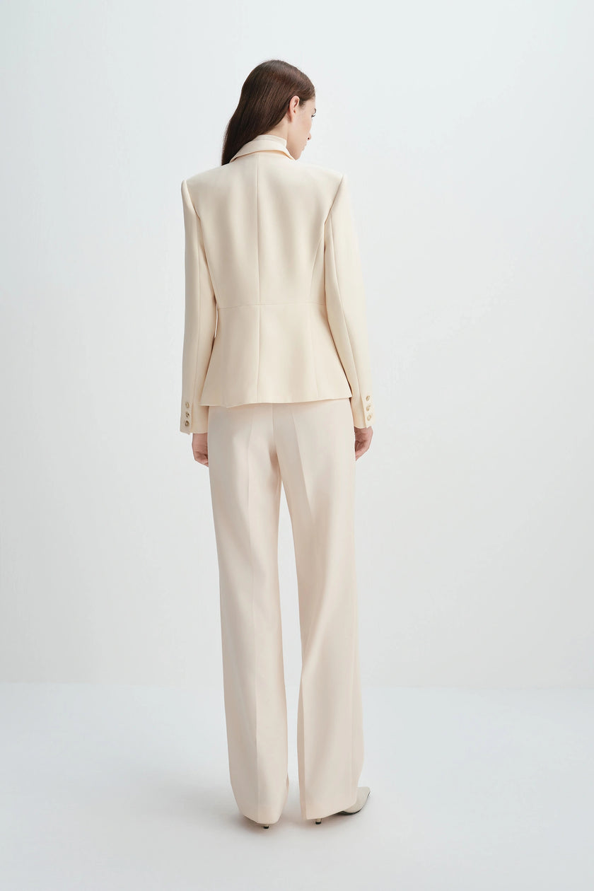 Kemi Button Front Blazer Buttercream