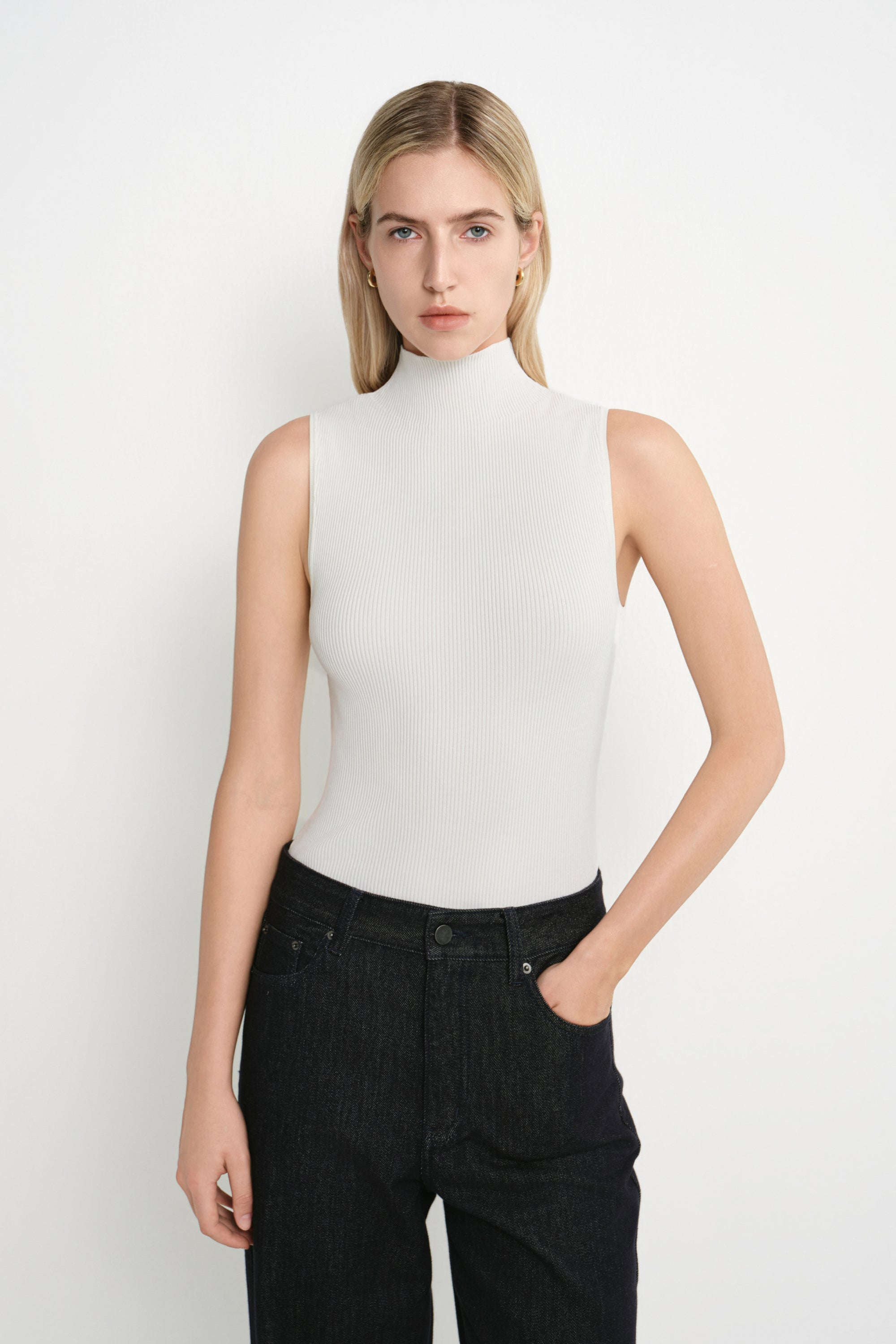 Lucca High Neck Short Sleeve Sweater