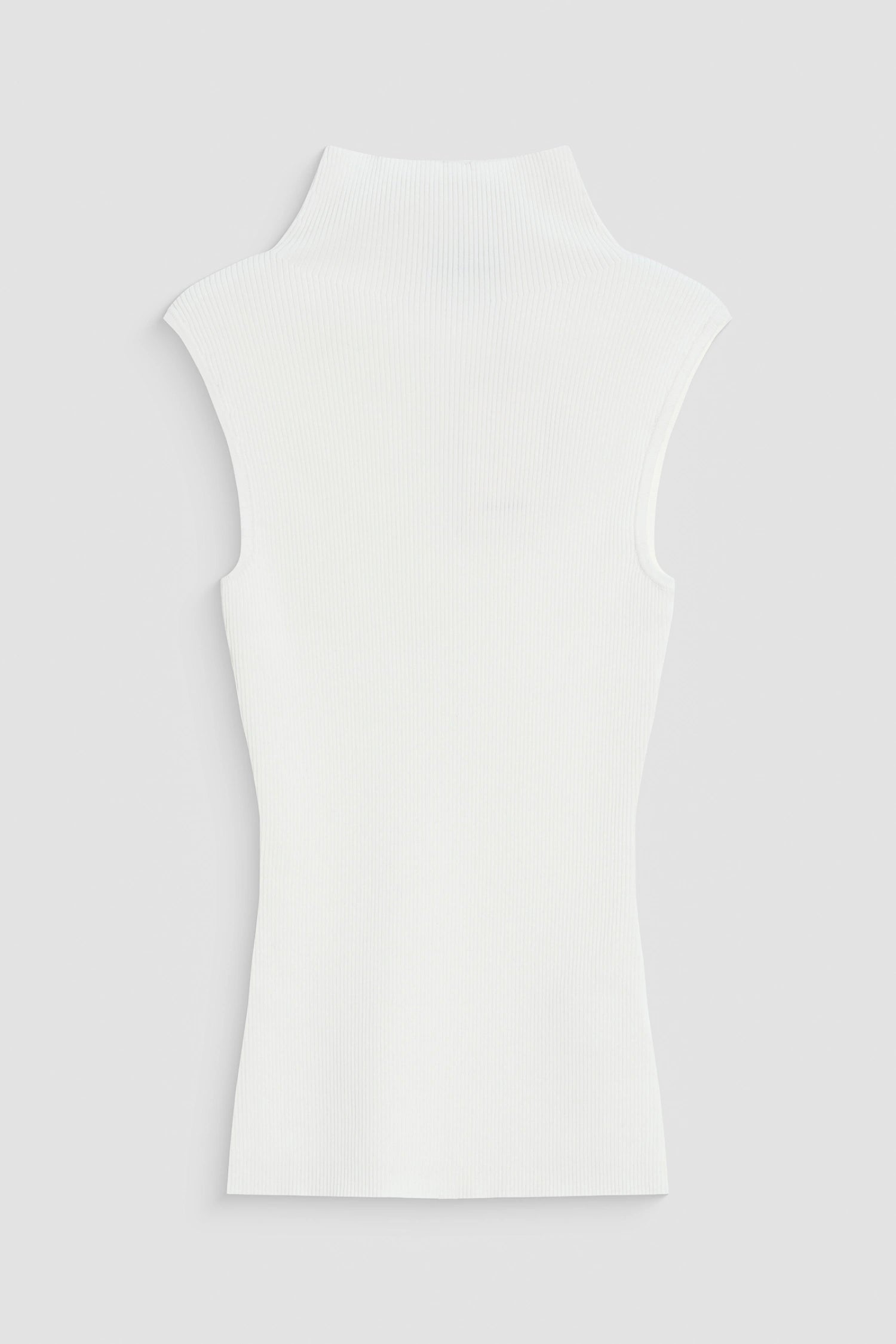 Lucca High Neck Short Sleeve Sweater-White
