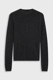 Richie Button Up Cable Sweater-H.Grey