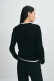 Jolene Crew Neck Top Black