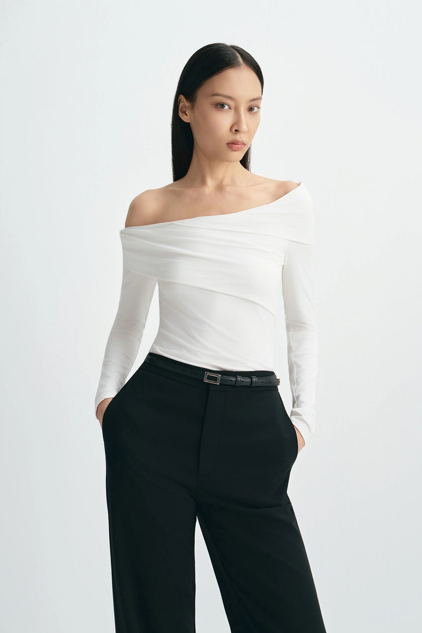 Shai Off Shoulder Top White