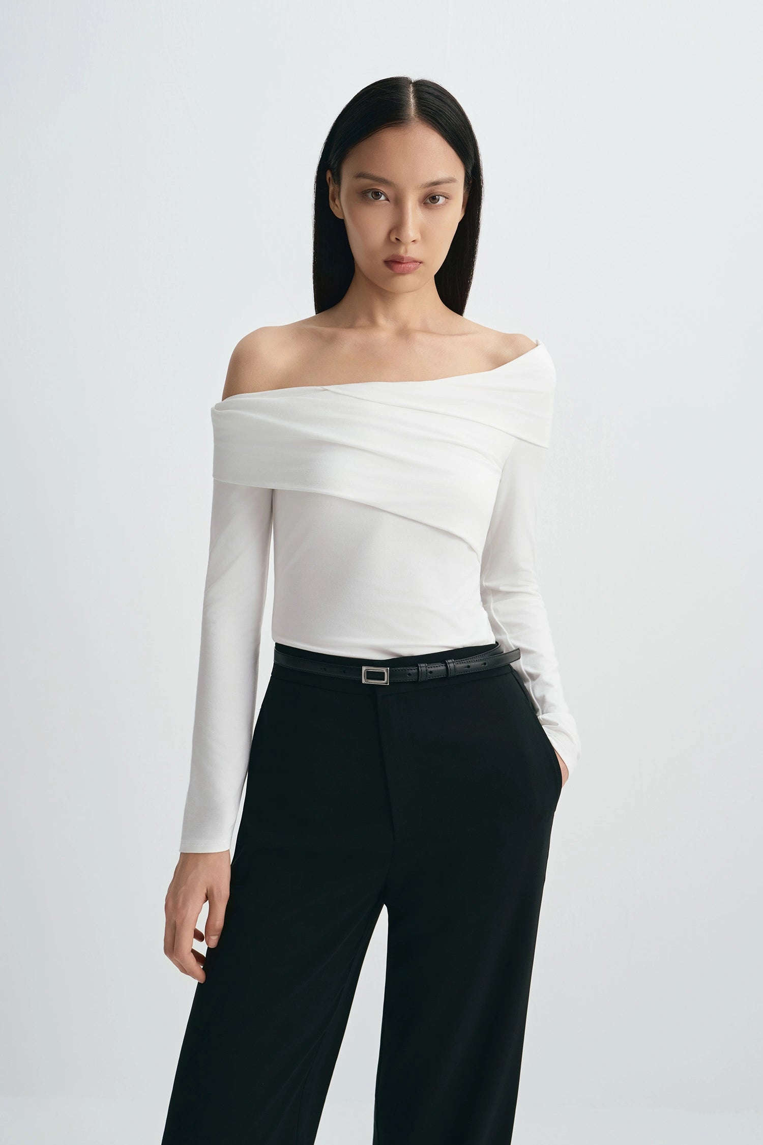 Shai Off Shoulder Top White