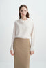 Bea Drape Neck Top Creme
