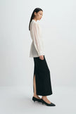 Ines Tie Waist Top Creme