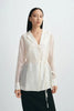 Ines Tie Waist Top Creme