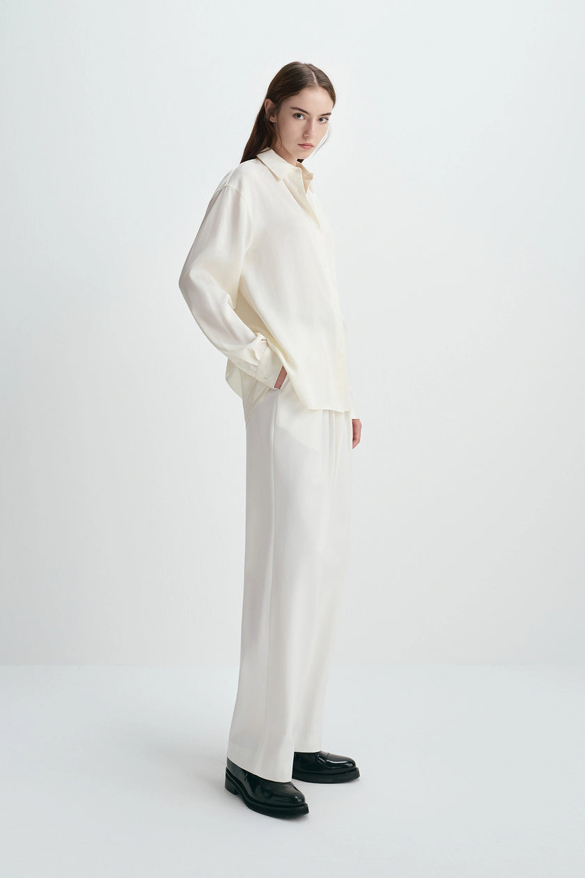 Zea Button Down Shirt Creme