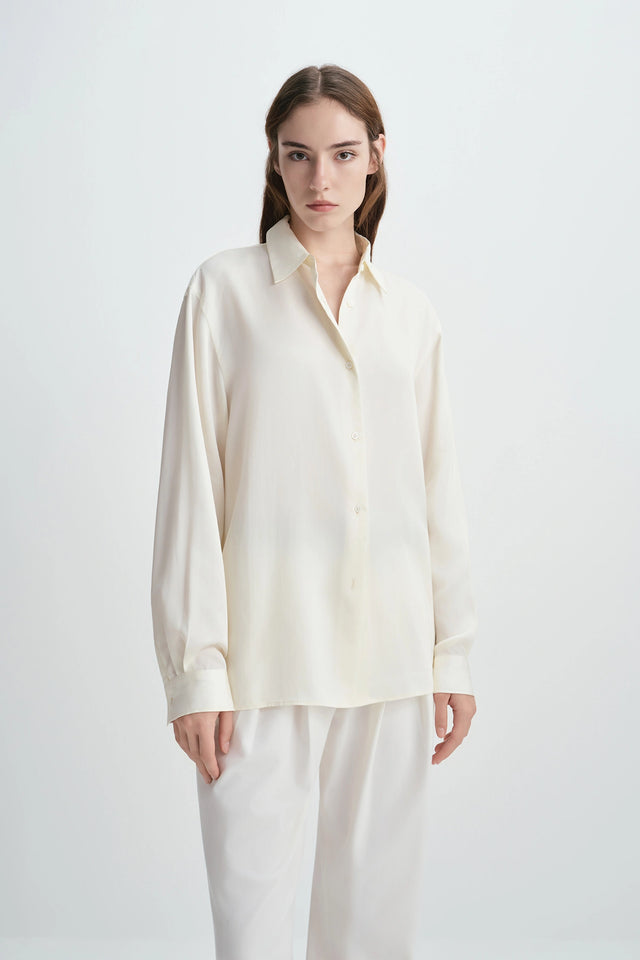 Zea Button Down Shirt Creme
