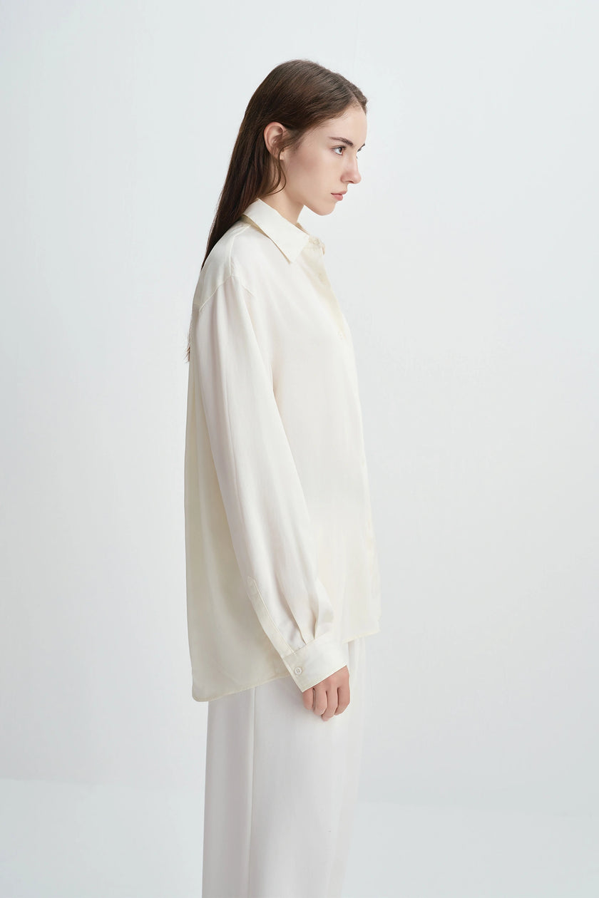 Zea Button Down Shirt Creme