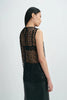 Ananya Beaded Lace Top Black