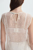 Ananya Sequinced Mesh Top Creme